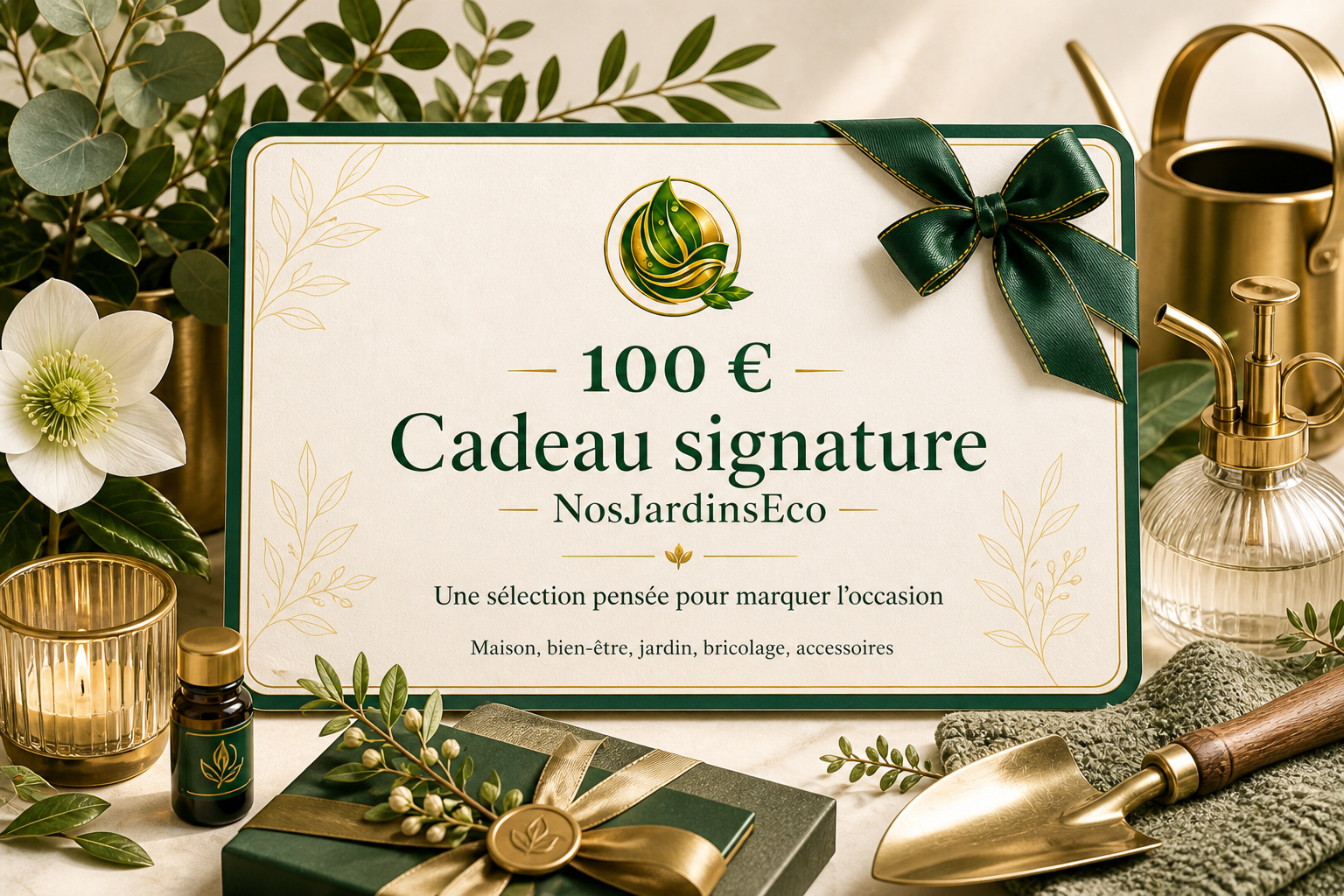 Carte cadeau NosJardinsEco 100 euros
